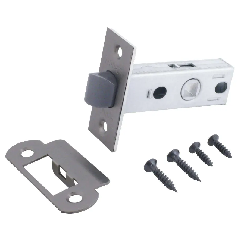 Защелка межкомнатная для проходных дверей графит Аллюр