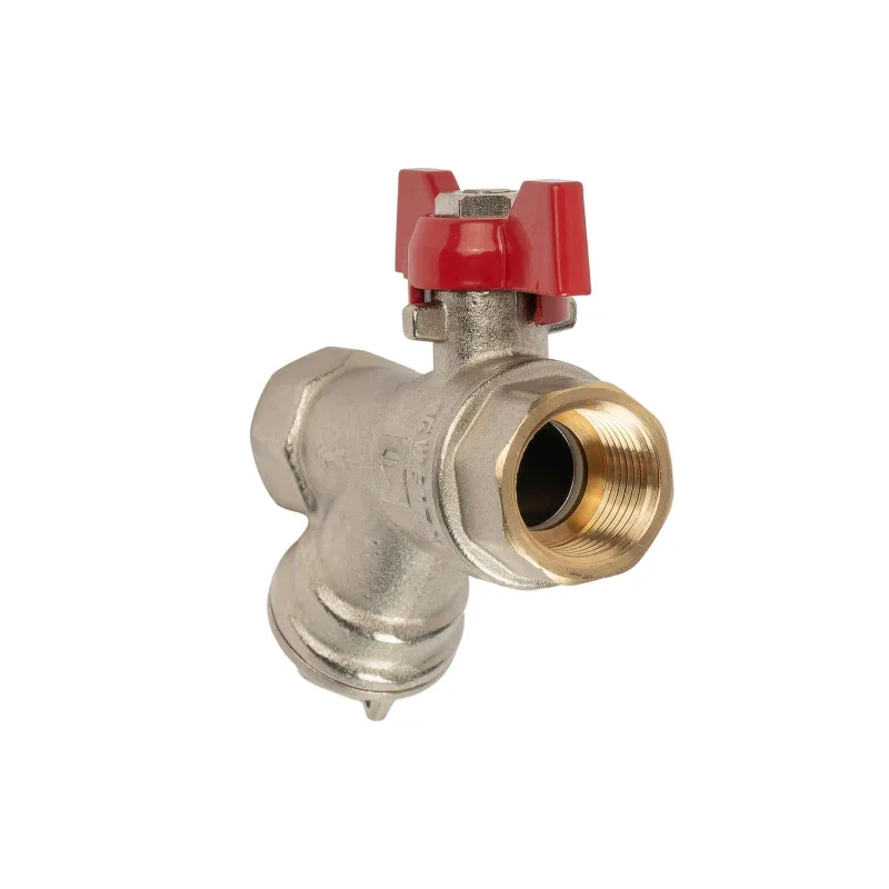 Кран шаровый с фильтром 1/2" бабочка ГОСТ HLV