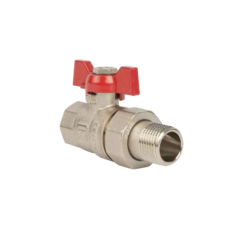 Кран шаровый со сгоном 1/2" бабочка ГОСТ HLV