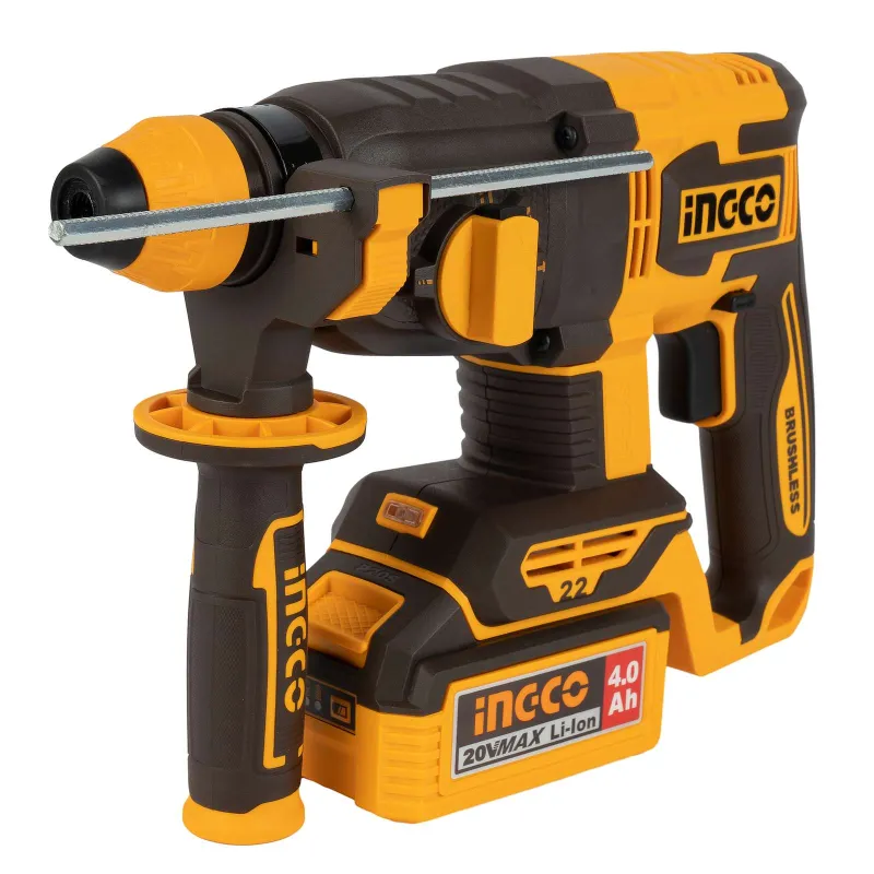 Перфоратор SDS plus 2х4Ач 20В Ingco Industrial CRHLI212282