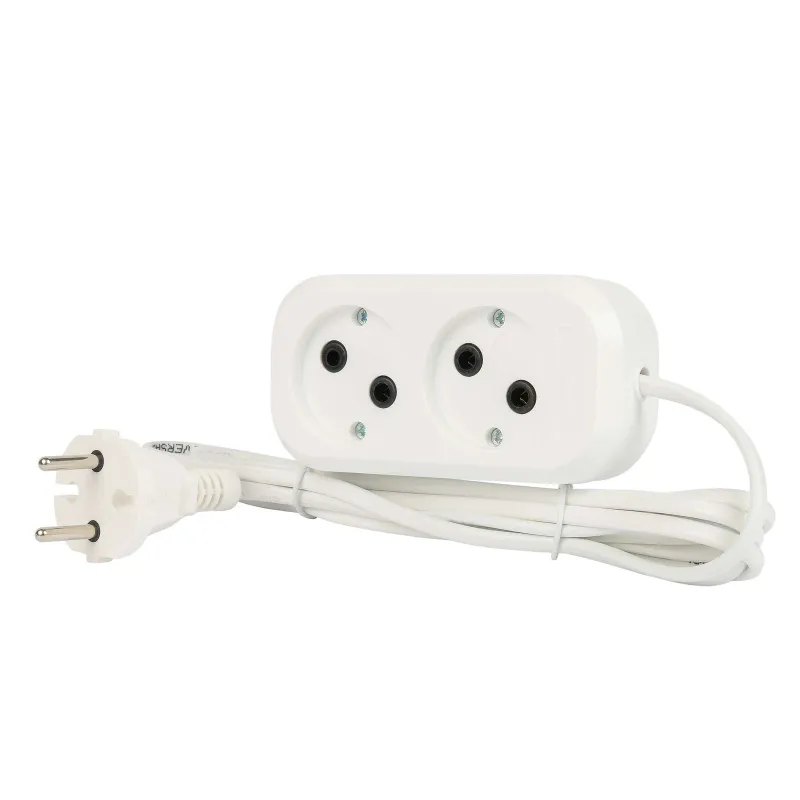 Удлинитель Universal 2 метра 2 гнезда 1300 Вт без заземления