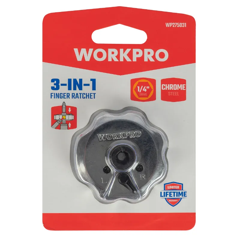 Вороток трещоточный компактный 1/4" Workpro