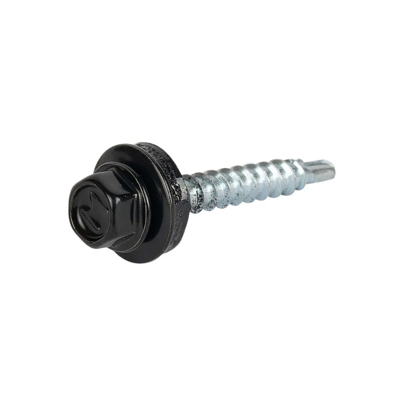 Саморез кровельный 4,8х35мм чёрный (Ral 9005) 250шт Daxmer