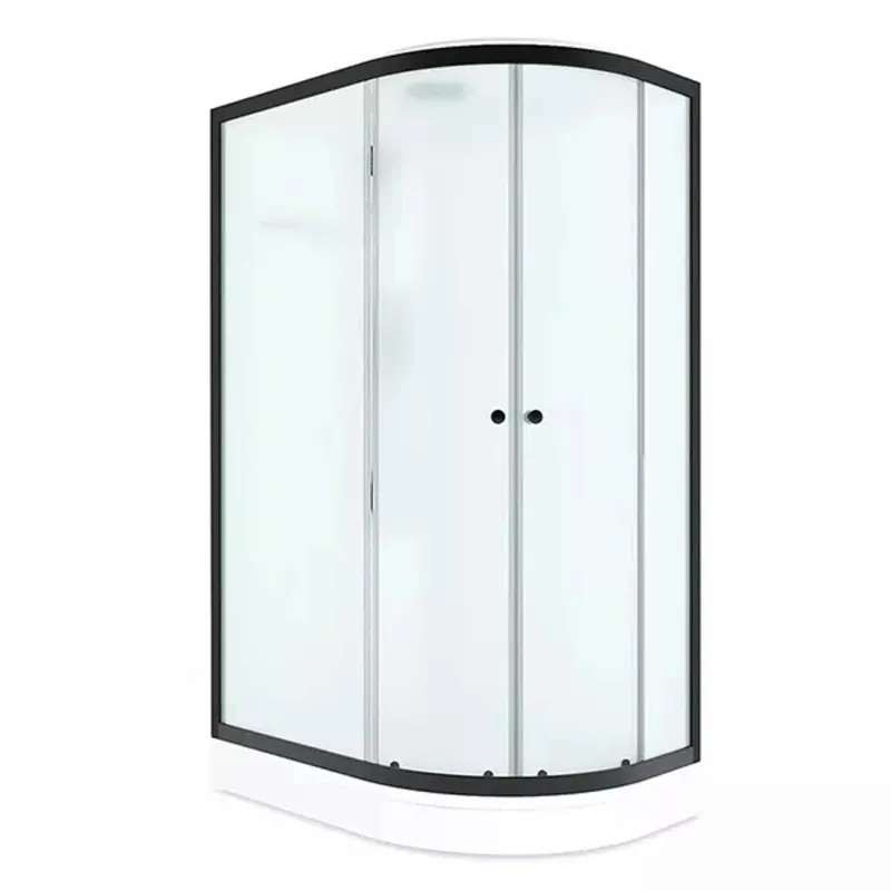 Душевая кабина левая Domani-spa Delight Slim низкий поддон 120х80см стекло матовое 4м