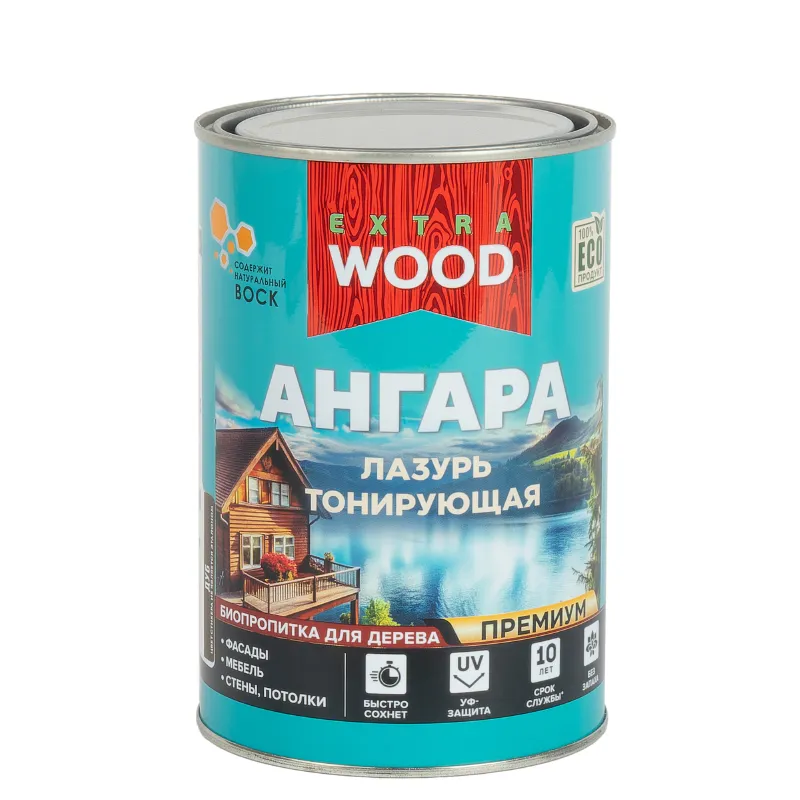 Лазурь акриловая для дерева Ангара дуб 0,9л Farbitex Profi
