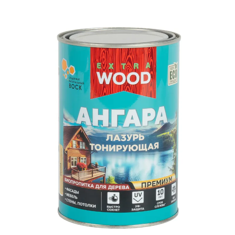 Лазурь акриловая для дерева Ангара сосна 0,9л Farbitex Profi